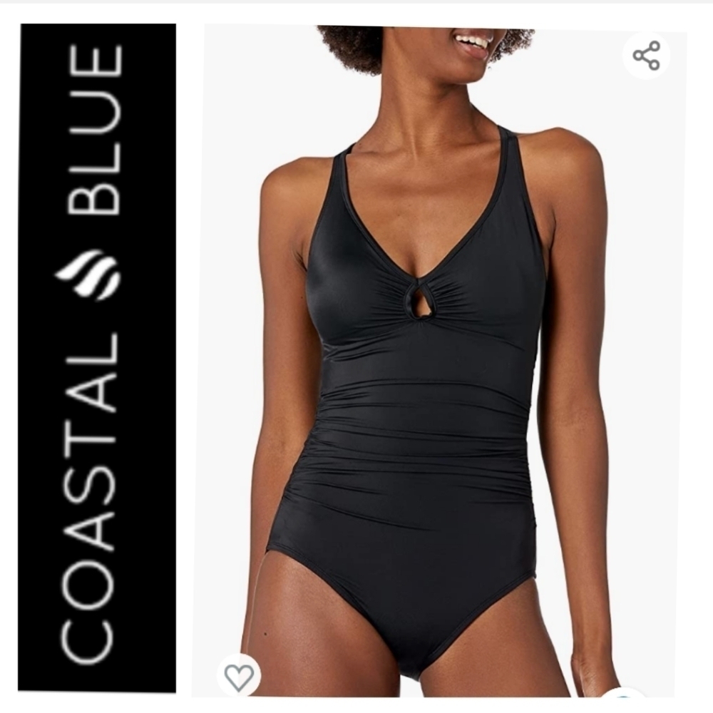 🐳Coastal Blue Women's Control One Piece Swimsuit.